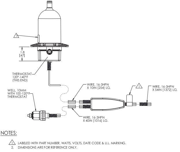 Hotstart TPS heater
