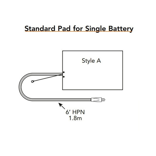 Hotstart battery pad style A